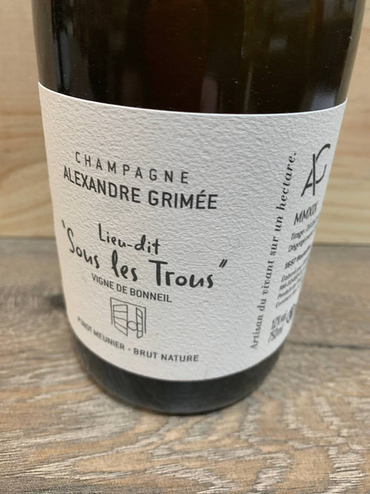 Erleben Sie den außergewöhnlichen Blanc de Meunier von Alexandre Grimeé bei Assaggi-Weinhandel