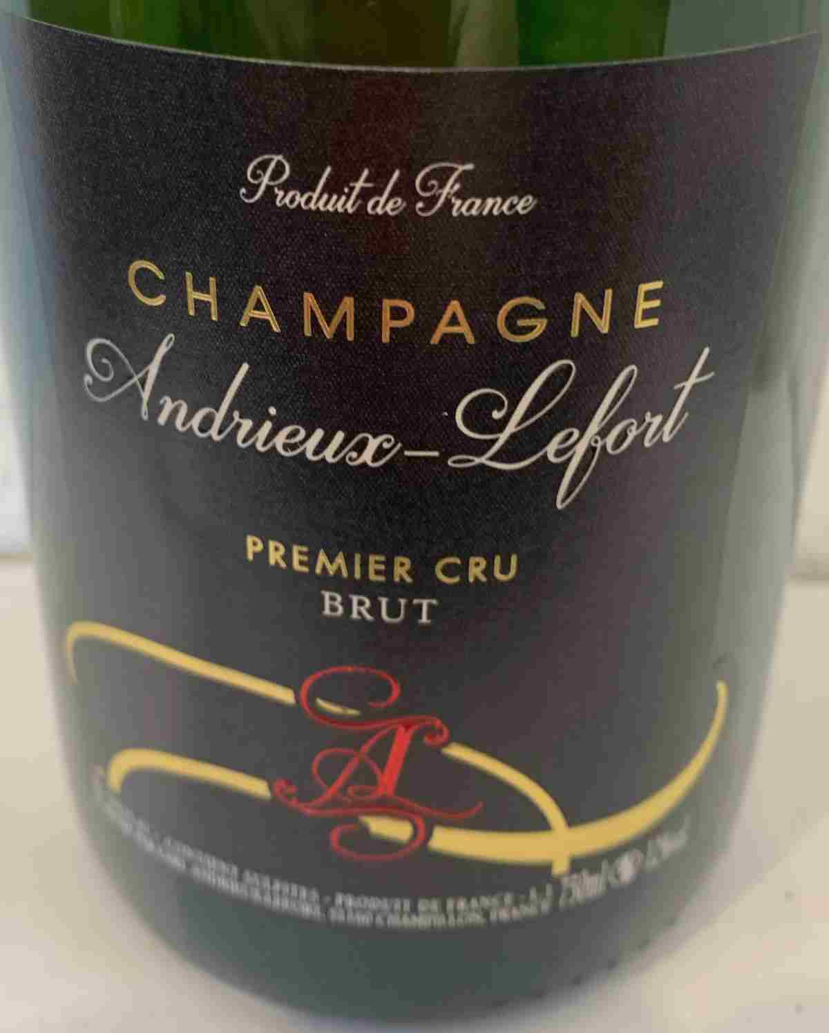 Champagnerflasche Andrieux-Lefort Brut Premier Cru – ideales Geschenk