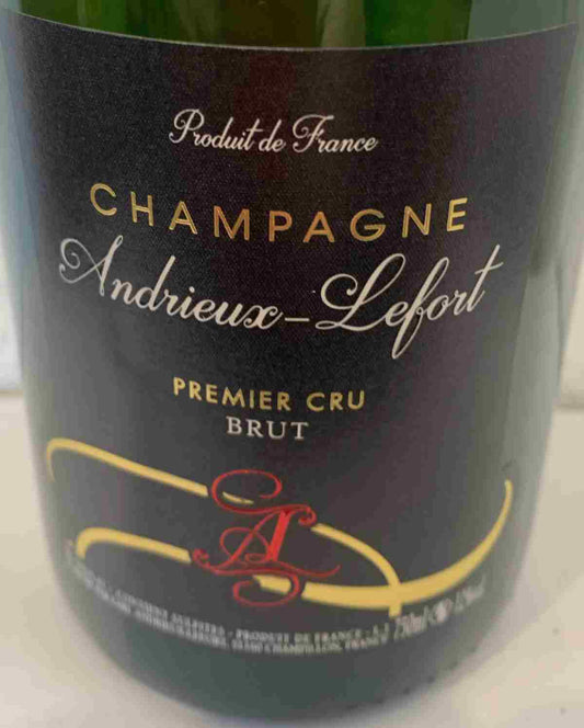 Champagnerflasche Andrieux-Lefort Brut Premier Cru – ideales Geschenk