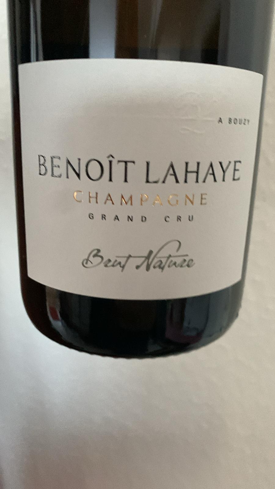 Champagne Benoit Lahaye Grand Cru Brut Nature