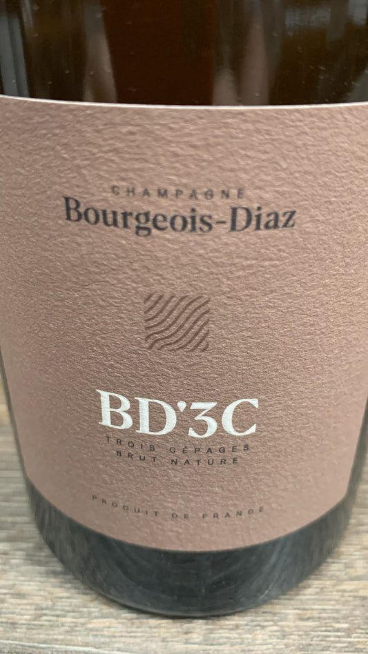 Champagne Bourgeois Diaz brut nature 3C- trois cepages