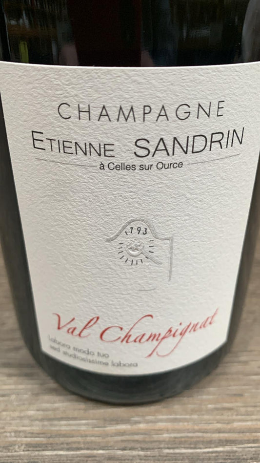 Champagne Etienne Sandrin Val Champignat Brut Nature