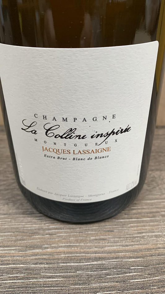 Champagne Jacques Lassaigne La Colline Inspirée Extra Brut Blanc de Blancs aus Montgueux, 100 % Chardonnay, aufgenommen am 05.10.2025.