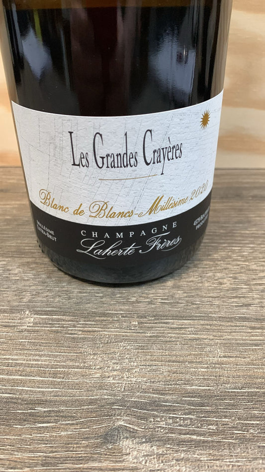 Champagne Laherte Frères Les Grandes Crayères – Extra Brut Blanc de Blancs aus alten Reben in Chavot, spontanvergoren und unfiltriert.