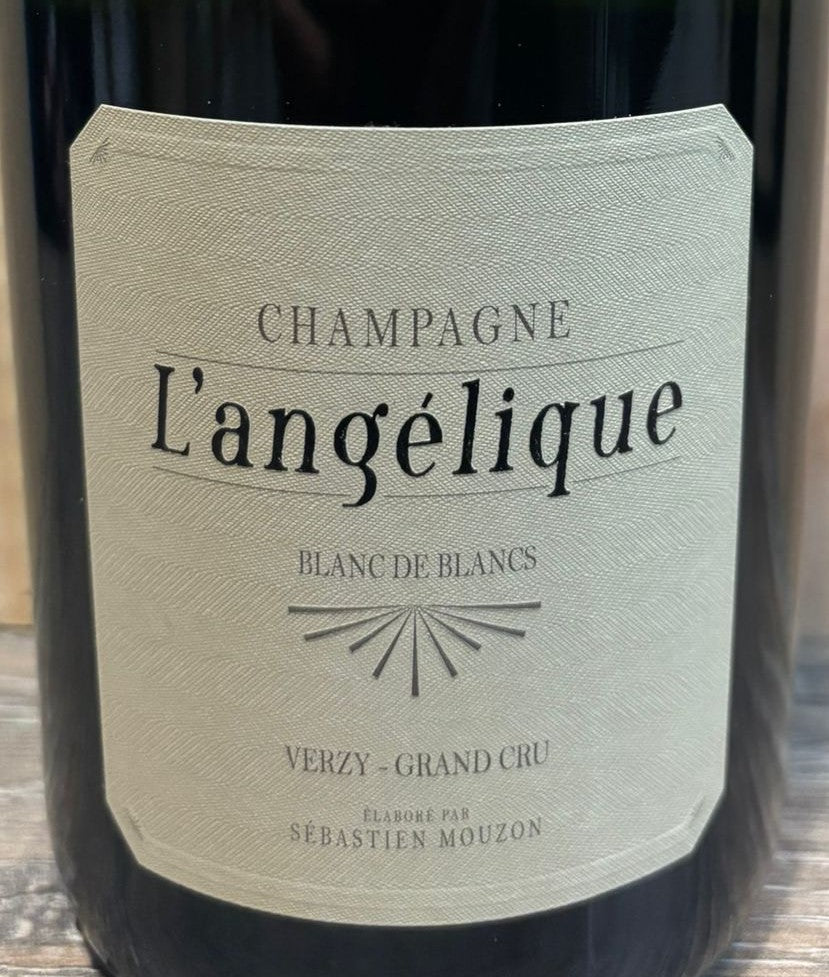 Champagne Mouzon-Leroux L’Angélique Blanc de Blancs 2018 Verzy Grand Cru – Flaschenfoto für Produktprofil, aufgenommen am 22.11.2025.
