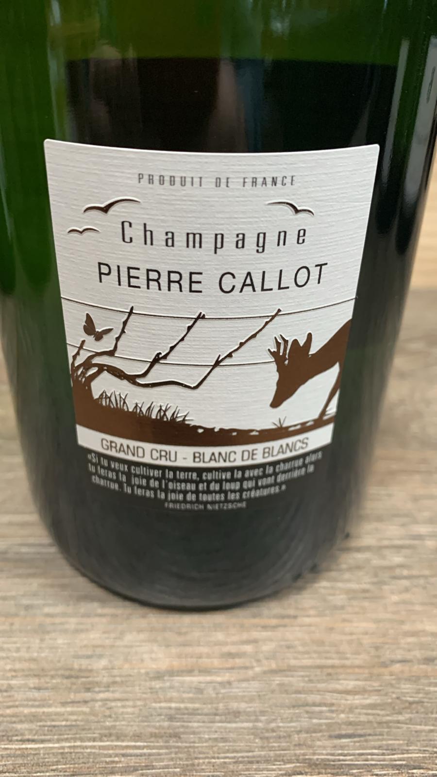 Champagne Pierre Callot Blanc de Blancs Grand Cru – Chardonnay aus Avize, nachhaltig angebaut, mineralisch, elegant und präzise.