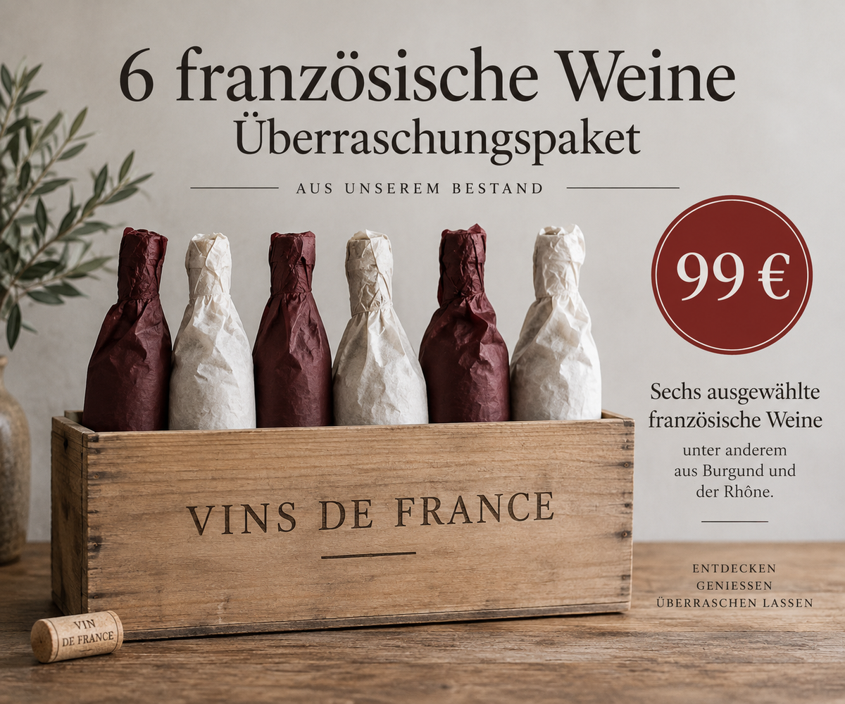 6 französische Weine – Überraschungspaket für 99 €