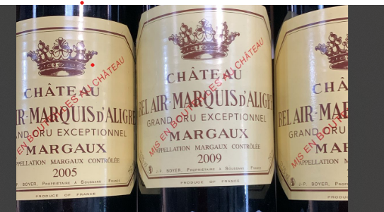Flasche Château Bel-Air Marquis d’Aligre 2005 Margaux