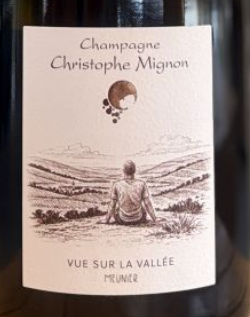Christophe Mignon Vue sur la Vallée Extra Brut, 100 % Meunier aus Festigny in der Vallée de la Marne