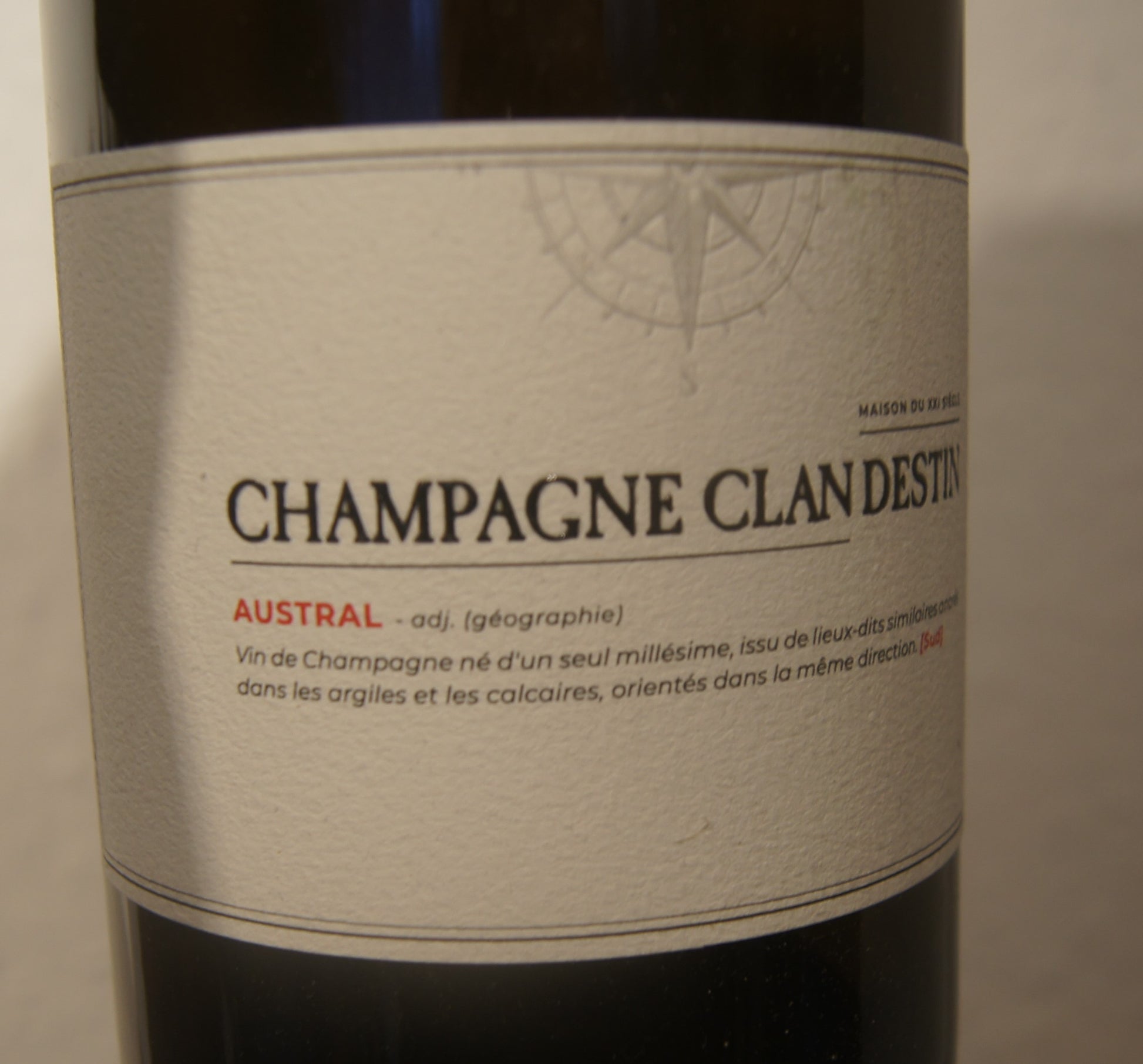 Clandestin Les Semblables 'Austral' Brut Nature 2019 Assaggi-Weinhandel