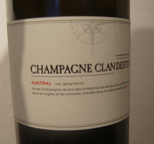 Clandestin Les Semblables 'Austral' Brut Nature 2019 Assaggi-Weinhandel