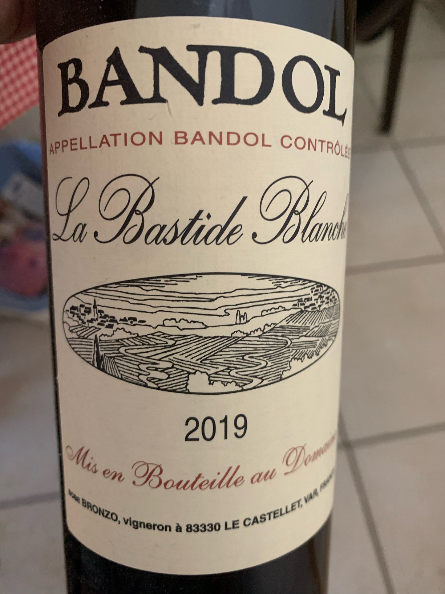 Domaine de la Bastide Blanche Bandol 2019