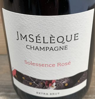 JM Sélèque Solessence Rosé Extra Brut Champagne mit Frontetikett aus Pierry in der Champagne