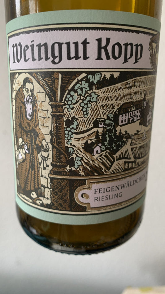Blick auf die Feigenwald Rieslinglage bei Baden-Baden