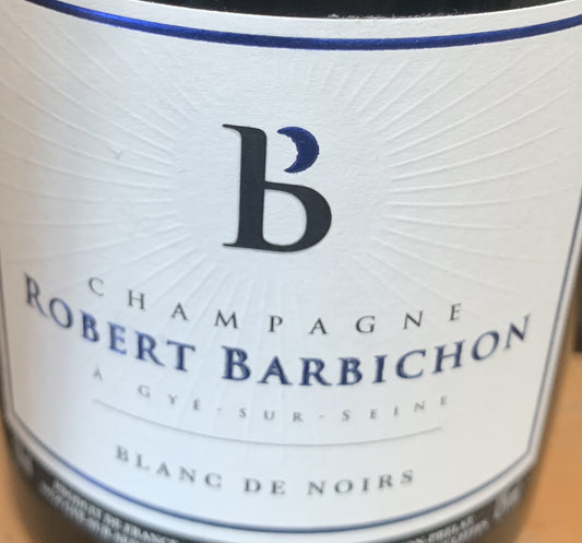 Label of Robert Barbichon & Fils Blanc de Noirs Extra Brut
