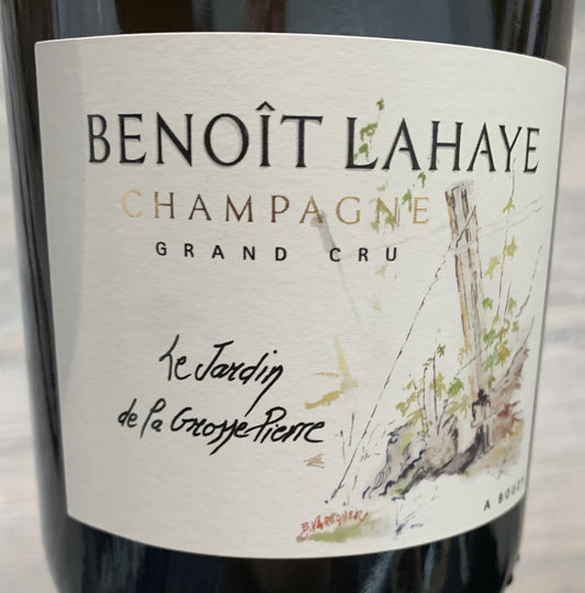 Erfahren Sie mehr über den Champagne Benoit Lahaye 'Le Jardin de la Grosse Pierre' Millésime 2019 aus Bouzy Grand Cru und seine besondere Parzelle.