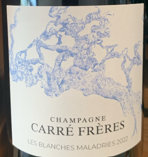 Carré Frères Les Blanches Maladries 2022 Verzy Grand Cru, Chardonnay und Pinot Noir, Extra Brut, Dégorgement Dezember 2025