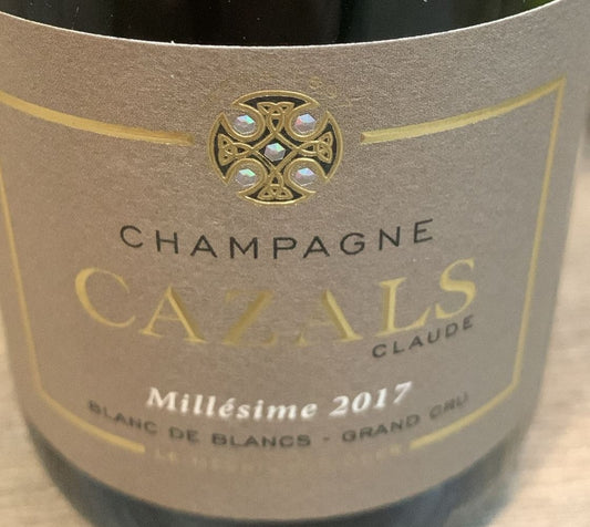 Champagne Cazals Millésime 2017 Grand Cru