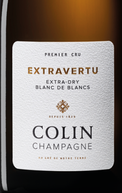 Flasche Champagne Colin Extravertu Blanc de Blancs Premier Cru – präziser, mineralischer Winzerchampagner aus Vertus (08.11.2025).
