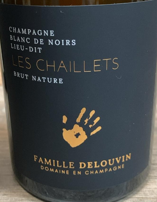Champagne Delouvin Nowack Les Chaillets Brut Nature – 100% Meunier, Dégorgement August 2023, ohne Schwefel, vinifiziert im Barrique, puristisch & mineralisch.