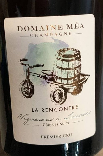Champagne Domaine Méa La Rencontre 21 Extra Brut Premier Cru Etikett 12,5 % vol enthält Sulfite 29.12.2025