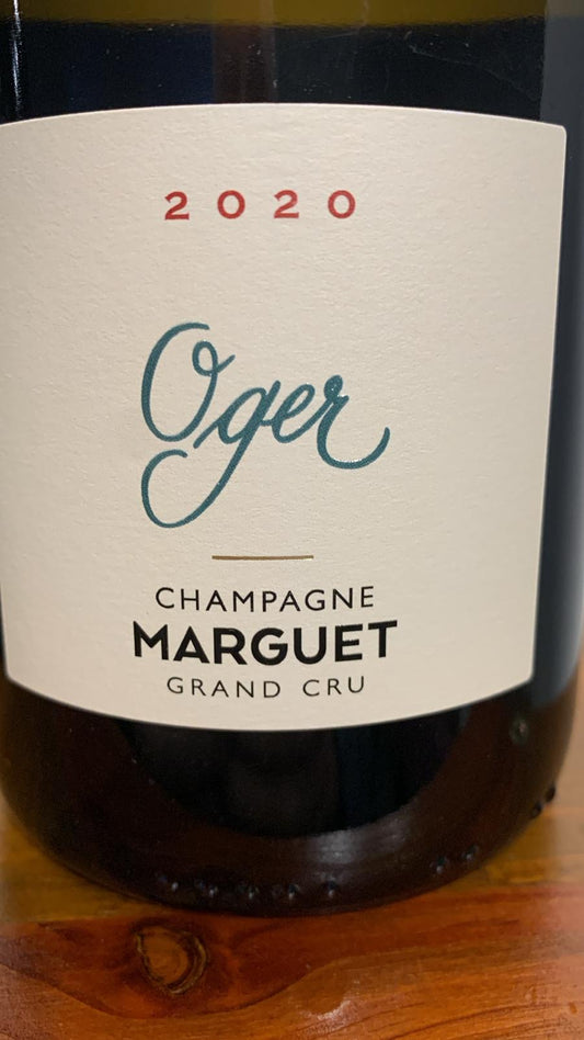 Champagne Marguet Oger 2020 Grand Cru – Chardonnay Brut Nature 13 % vol, biodynamisch, Oger Côte des Blancs, Jahrgang 2020, Dégorgement Februar 2025.