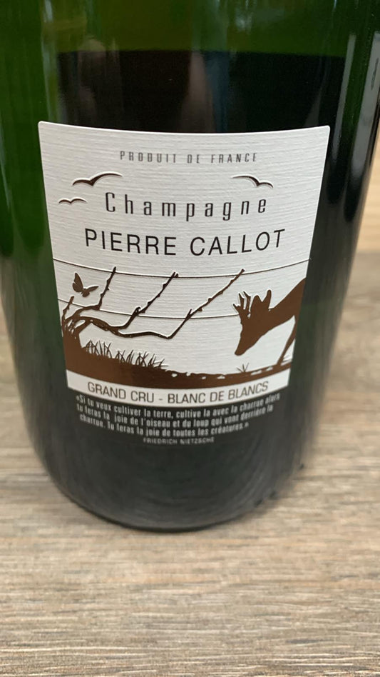 Champagne Pierre Callot Blanc de Blancs Grand Cru – Chardonnay aus Avize, nachhaltig angebaut, mineralisch, elegant und präzise.