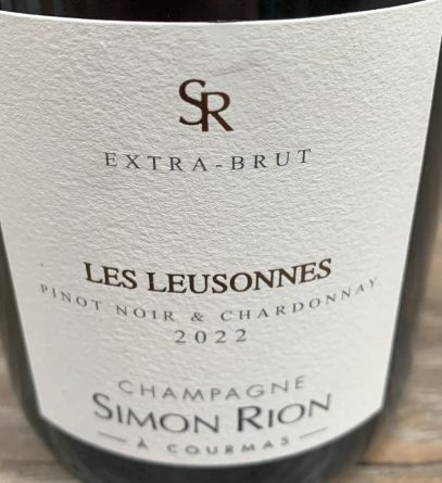 Champagne Simon Rion Les Leusonnes 2022 Courmas Chardonnay Pinot Noir Holzfass Analyse 16.04.2026