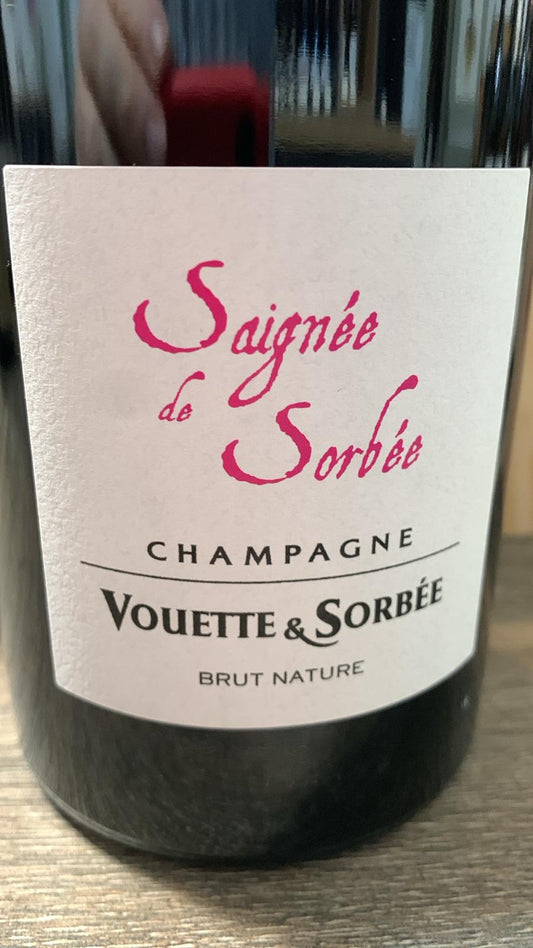 Vouette & Sorbée Saignée de Sorbée R22 Brut Nature Rosé Champagne Bio