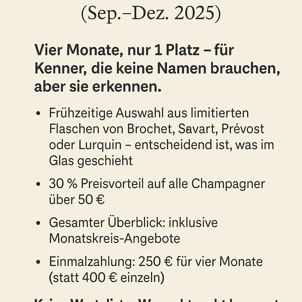 Collector-Kreis (Sep.–Dez. 2025)