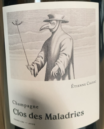 Étienne Calsac Clos des Maladries Grand Cru 2022, Blanc de Blancs aus Avize, 100 % Chardonnay, Extra Brut