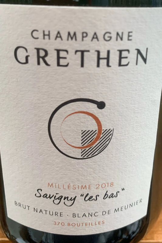 Grethen Champagne Brut Nature Savigny "Les Bas" Millésime 2018