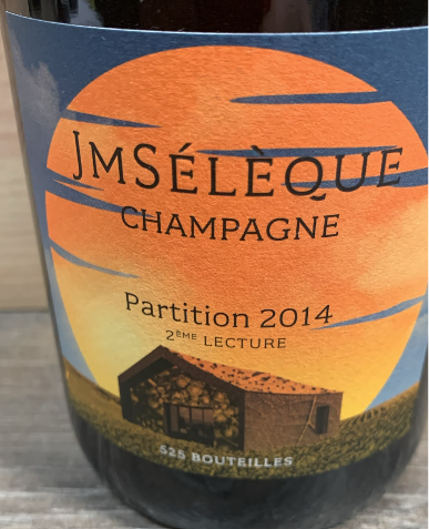 JM Sélèque Partition 2014 – 2ème Lecture Champagne mit Frontetikett und Jahrgang 2014