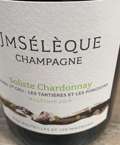 JM Sélèque Soliste Chardonnay 2019 Les Tartières und Les Porgeons Pierry Premier Cru Champagne