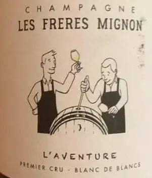 Entdecken Sie L'Aventure, den Winzer-Champagner von Florent und Julien Mignon, mit Fokus auf Chardonnay aus Avize, Cuis, und Cramant. Biodynamisch und transparent, spiegelt jede Flasche die Hingabe und das Können der Mignons wider. Ein Meisterwerk aus der Côte des Blancs.