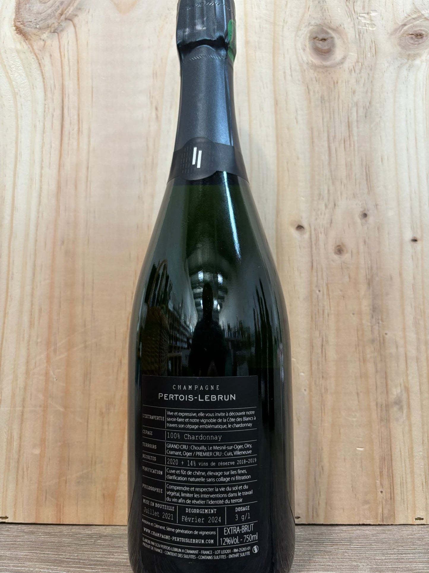 Pertois-Lebrun L'Extravertie Grand Cru Blanc de Blancs