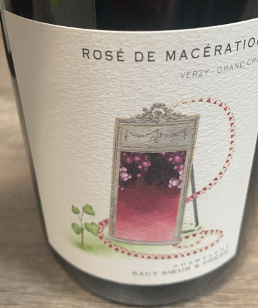 Sacy Sœur & Frère Rosé de Macération 2022 Grand Cru Rosé Champagne aus Verzy, 100 Prozent Pinot Noir