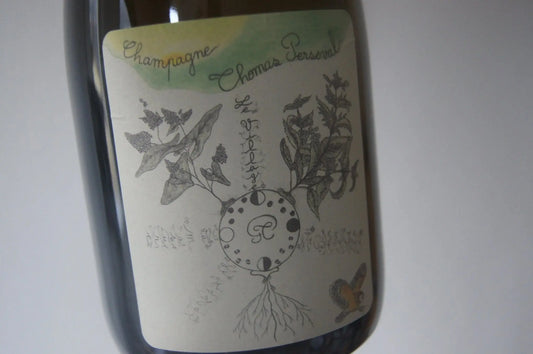 Flasche Thomas Perseval Le Village 2013 – Blanc de Blancs Premier Cru, Brut Nature, mineralisch, präzise und salzig.
